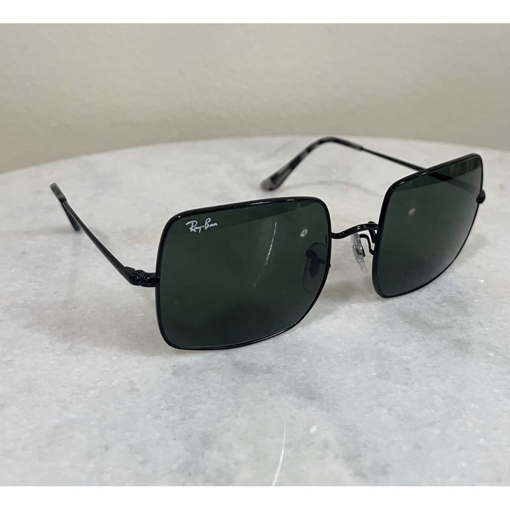 Ray-Ban Black Frame Dark Lens Square Sunglasses